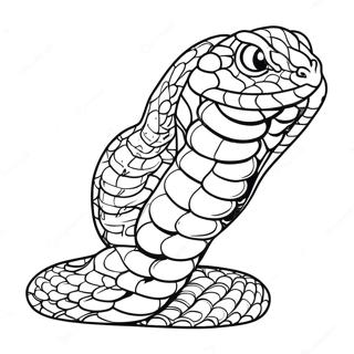 Farverig Viper, der Glider Farvelægningsside | Viper malebog