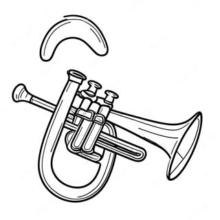 Trumpet Farvelægningsside | Trompet malebog