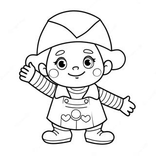 Noddy Farvelægningsside | Noddy malebog
