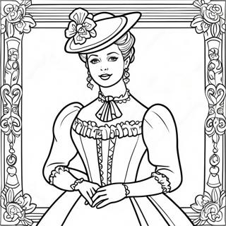 Elegant Victoriansk Dame Malebog | Victoriansk malebog
