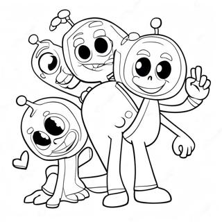 Numberjacks Farvelægningsside | Talvenner malebog