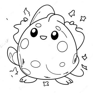 Togepi glad ansigt farvelægningsside | Togepi malebog