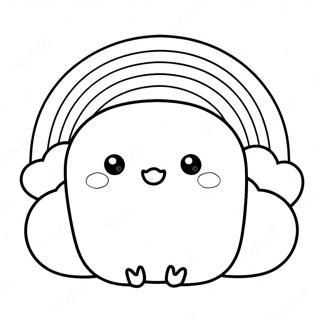 Søde Squishmallows i en Regnbue Malebog | Squishmallows malebog