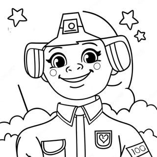 Solrig Starscout farvelægningsside | Solrige Stjerner malebog