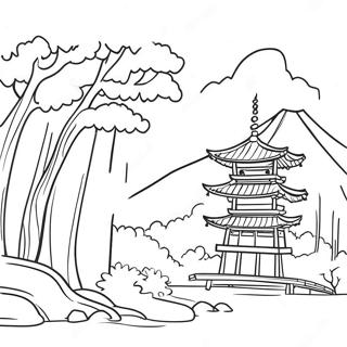 Japan Farvelægningsside | Japan malebog