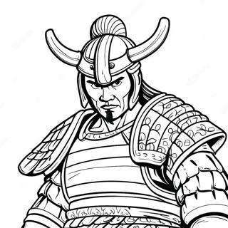 Samurai Kriger Farvelægningsside | Samurai malebog