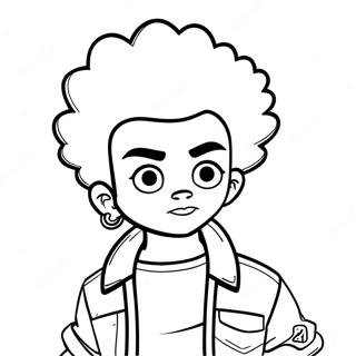 Huey Freeman Boondocks Farvelægningsside | Boondocks malebog