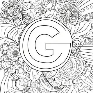 Google Logo Farvelægningsside | Google malebog