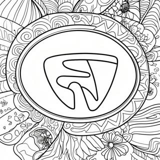 Hyundai logo farvelægningsside | Hyundai malebog