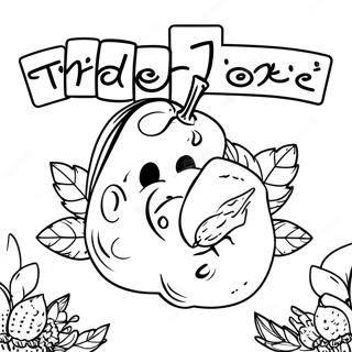 Trader Joe's logo farvelægningsside | Trader Joe's malebog