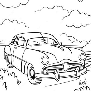 Doc Hudson Klassisk Bil Malebog | Doc Hudson malebog