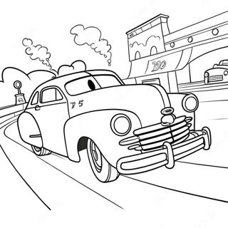 Doc Hudson Racer Scene Malebog | Doc Hudson malebog