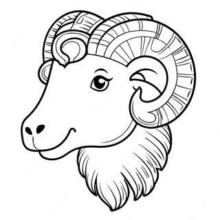 Vædder Farvelægningsside | Ram malebog