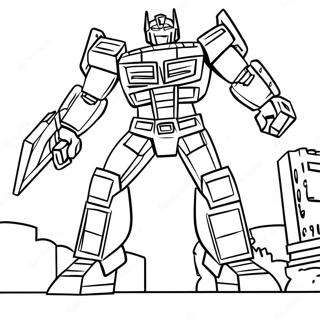 Transformers Barricade Malebog | Transformers Barricade malebog