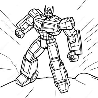 Transformers Barricade i Aktion Malebog | Transformers Barricade malebog