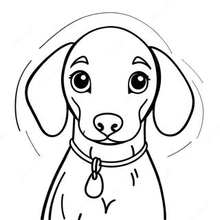Weimaraner hvalp farvelægningsside | Weimaraner malebog