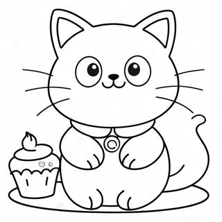 Chococat Farvelægningsside | Chococat malebog
