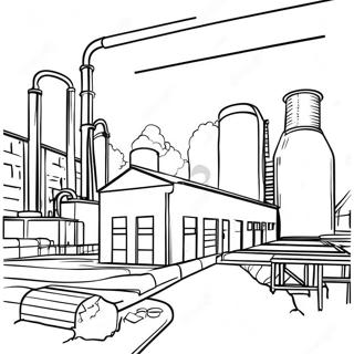Fabrik Farvelægningsside | Fabrik malebog