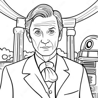 Dr. Who farvelægningsside | Dr. Who malebog