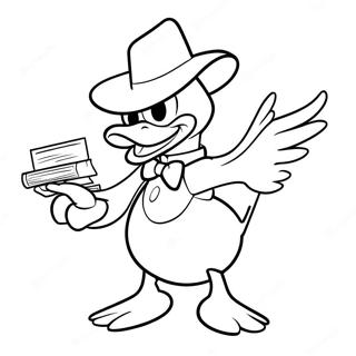 Darkwing Duck i Aktion Farvelægningsside | Darkwing Duck malebog