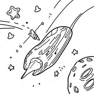 Meteor Regn Farvelægningsside | Meteor malebog