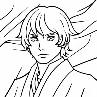 Dazai med et Mysterøst Udtryk Malebog | Dazai malebog