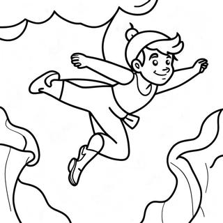 Peter Pan Flyvende Over Neverland Malebog | Peter malebog