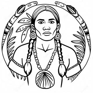 Wampanoag Farvelægningsside | Wampanoag malebog