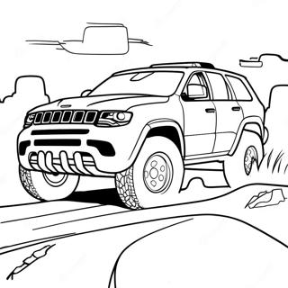 Trackhawk off-road eventyr farvelægningsside | Trackhawk malebog