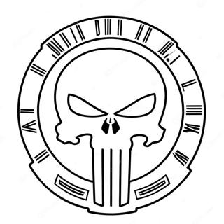 Punisher Logo Malebog | Strafferen malebog