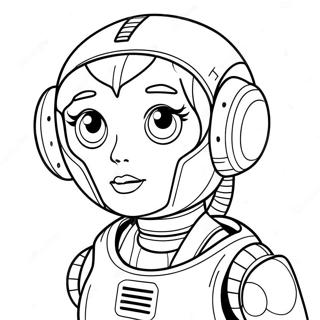 Pige Robot Malebog | Pige Robot malebog