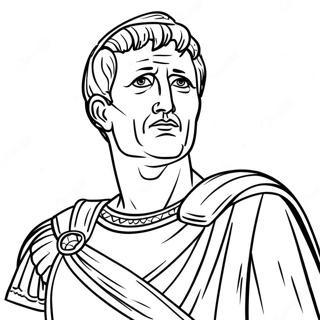 Julius Cæsar Historisk Figur | Julius Cæsar malebog
