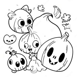 Søde Spookiz Figurer Farvelægningsside | Spookiz malebog