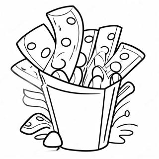 Chips Farvelægningsside | Chips malebog