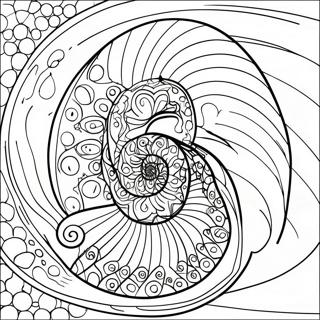 Farverig Fibonacci sekvens farvelægningsside | Fibonacci malebog