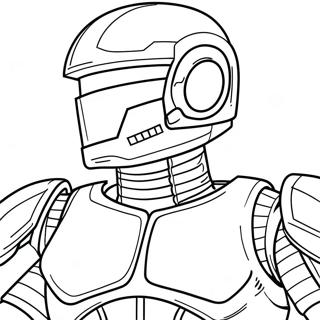 Robocop i Aktion Farvelægningsside | Robocop malebog