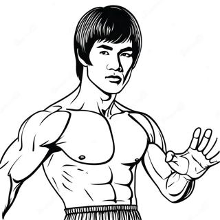 Bruce Lee Farvelægningsside | Bruce Lee malebog