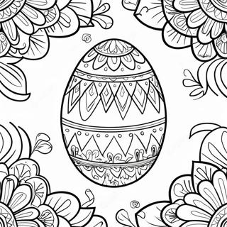Pysanky Æg Farvelægningsside | Pysanky malebog