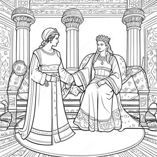 Dronning Esther i Paladset Malebog | Dronning Esther malebog