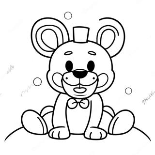 Sød Lefty FNAF farvelægningsside | FNAF Lefty malebog