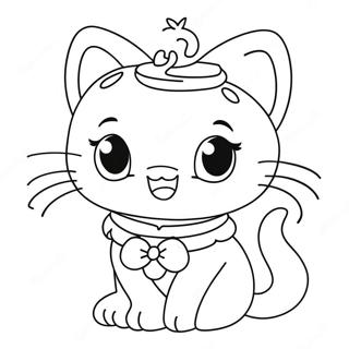 Charmmy Kitty sød farvelægningsside | Charmmy Kitty malebog