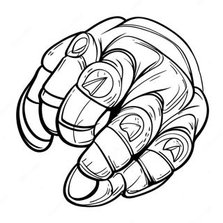 Fierce Metal Knuckles Farvelægningsside | Metal Knuckles malebog