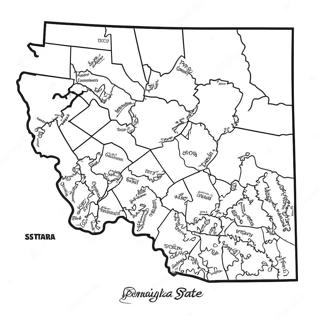 Pennsylvania statsskabelon farvelægningsside | Pennsylvania malebog