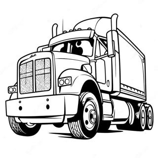 Stor Mack Truck på Vejen Malebog | Biler Mack malebog