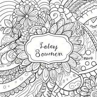 Bullet Journal inspirerende citat farvelægningsside | Bullet Journal malebog
