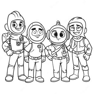 Firebuds Team Eventyr Malebog | Firebuds malebog