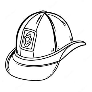 Klassisk Brandmandshat Malebog | Brandmand Hat malebog
