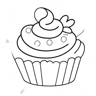 Lækre Cupcake Bagning Farvelægningsside | Bagning malebog