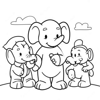 Babar og Venner Malebog | Babar malebog