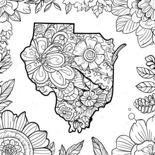 Illinois Statens Kontur Malebog | Illinois malebog